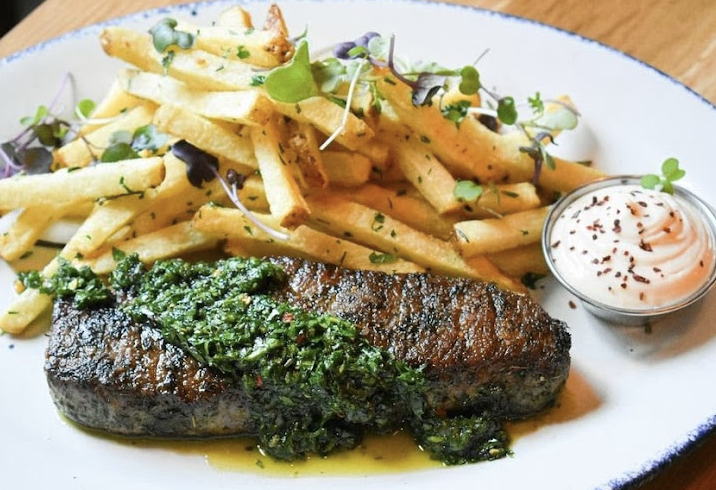 Beatrix signature dishes Spicy Rigatoni Alla Vodka
Korean Fried Chicken Tenders
Strip Steak Chimichurri